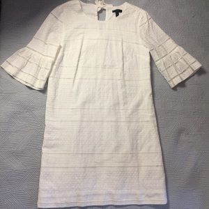 J Crew White Embroderie Dress